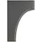 Ekena Millwork 5 1/4"W x 4"D x 6"H Clarksville Wood Vintage Decor Bracket, Black BKTWD05X04X06CVBL - alternate 2
